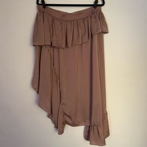 ASOS Curve Deconstructed midi skirt in Satin